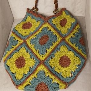 Like new knit hobo bag